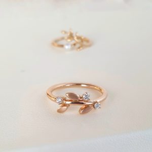 FROU FROU® Diamond 18K Rose Gold Ring
