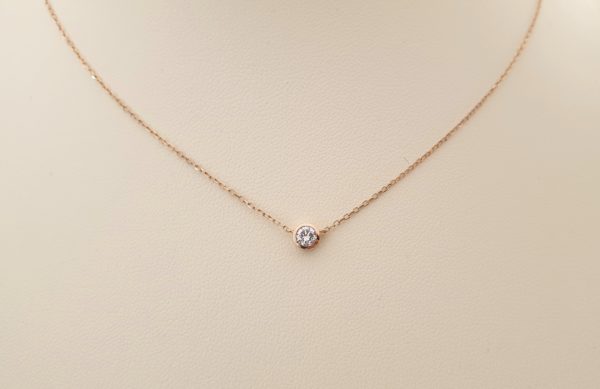 FROU FROU® Diamond Rose Gold Neckless