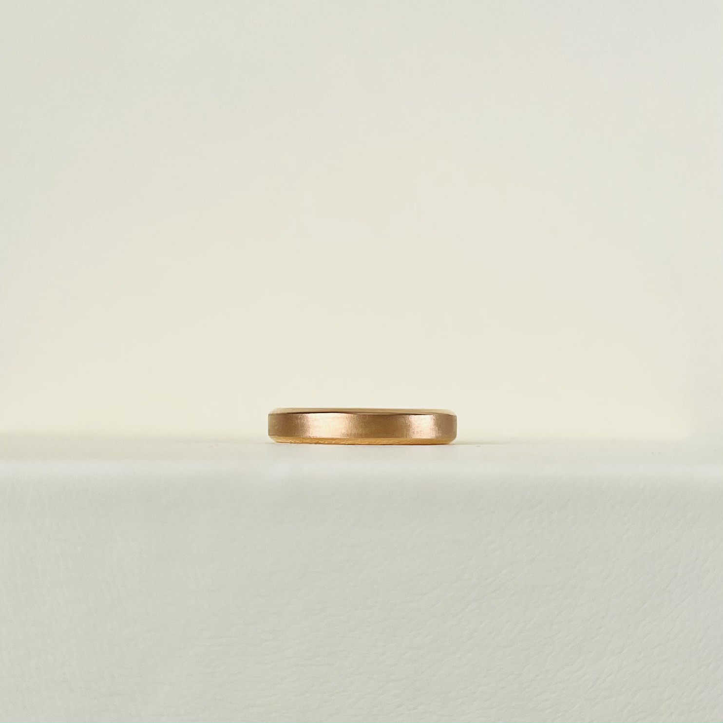 Men's 6.0mm Comfort-Fit Matte Wedding Band in 14K Rose Gold